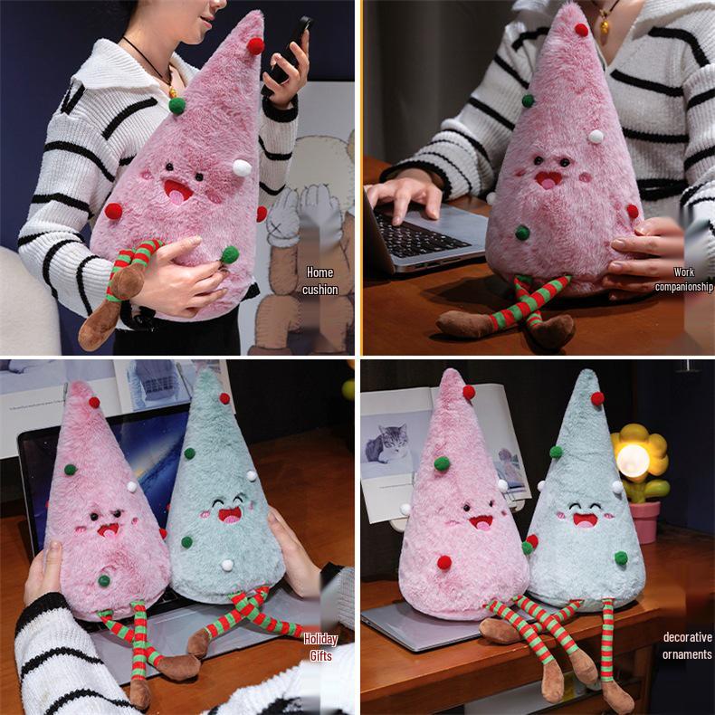 New Cute Plush Christmas Tree Bear Ornament for Home Parties