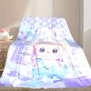 [1 Stk. LABUBU Decke] Ganzjahresdecke - Gemütliche Decke für Sofa Couch Heimdekoration, Digital Bedruckte Nickerchen-Decke