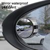 Safety Rear View Mirror 1 Pair Car Rearview Blind Spot Mirror, 360 Degree Adjustable Suction Cup Small Vehicle Parking Assist Round Convex Glass Wide