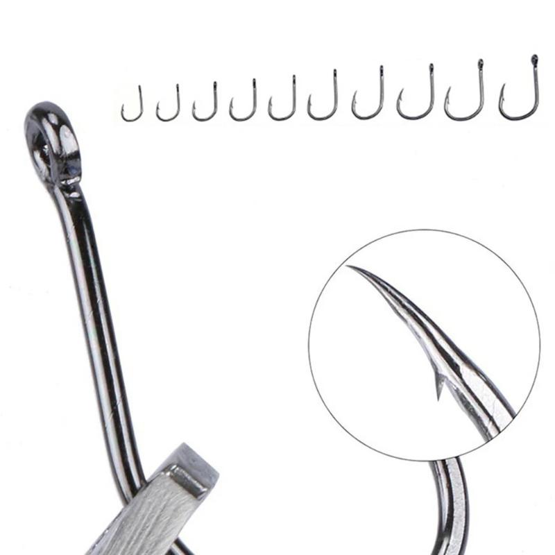 Sea Tackle Accessories Big Ringed Sea Hook Barbed Carp Hooks Single Circle Fishing Hook Fly Fishing Jip Fishing Hooks Set