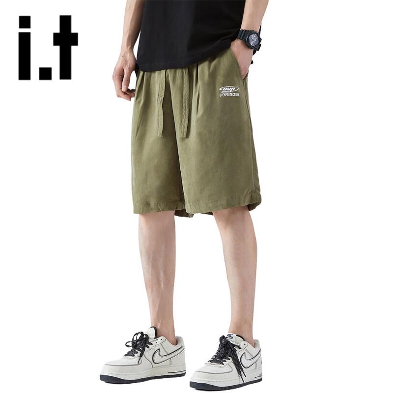 OVERPROTECTIONit Men's Drawstring Straight Leg Casual Shorts