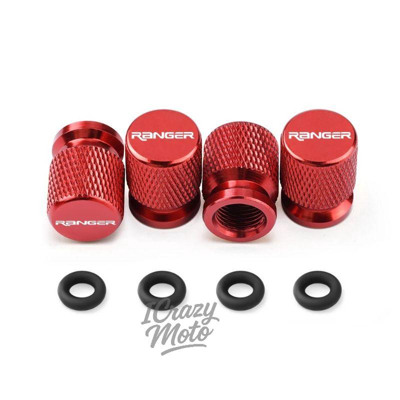 AJR1 4PCS Car Wheel Tire Valve Caps Tyre Stem Covers Airdust Waterproof For Ford Ranger Accessories