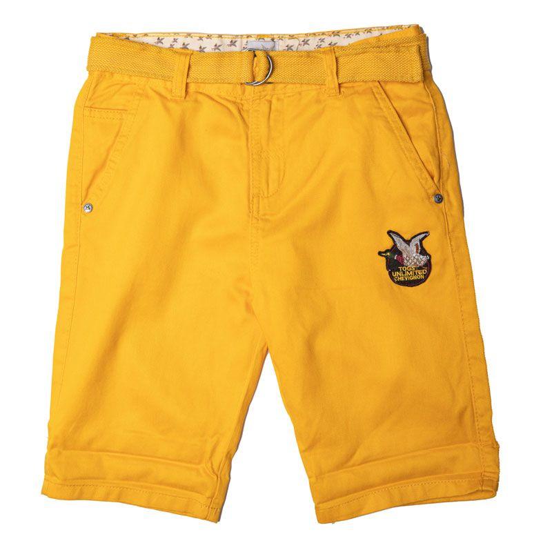 Short chino avec ceinture et logo Enfant CHEVIGNON