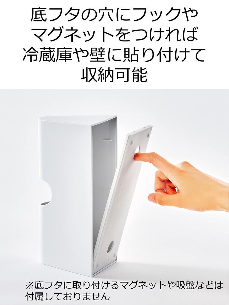 hooyomi Iwatani Materials Poly Bag Case Eye Wrap Case White Eye Wrap Dedicated Case Kitchen Pantry Width x Depth x Height cm Approx. 22.5 9.5 10.8