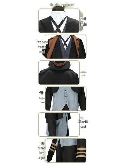 Bungo Stray Dogs Nakahara Chuuya Halloween Cosplay Costume