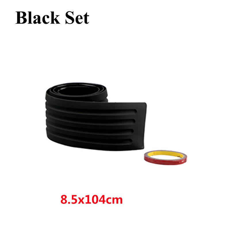 90/104cm Universal Car Rear Trunk Strip Door Sill Plate Protector Rear Bumper Guard Rubber Moulding Pad Anti-Scratch Car