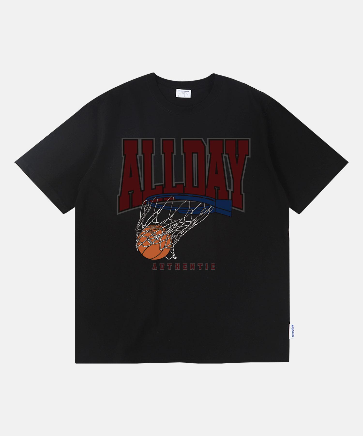 All Day Hux Big Logo Short Sleeve T-Shirt Black 2