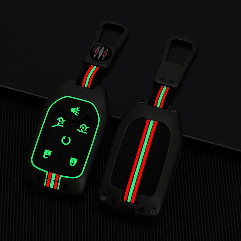 3/4/5/6 Button Car Key Case Cover Shell Fob for GMC Terrain 2019 for Chevrolet Suburban 2019 Car Keychain Interior Accessories