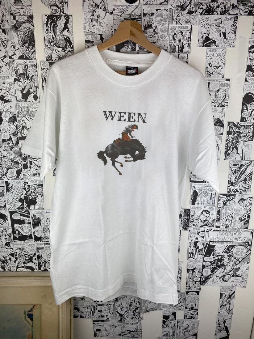 Ween Band Cowboy Lot unisex cotton white t-shirt QT6689 XXL