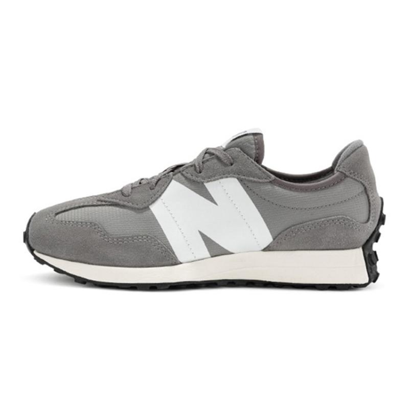 New Balance NB 327 Abrasion Resistant Low Top Kids Lifestyle Shoes Gray Sneakers GS327GR 37