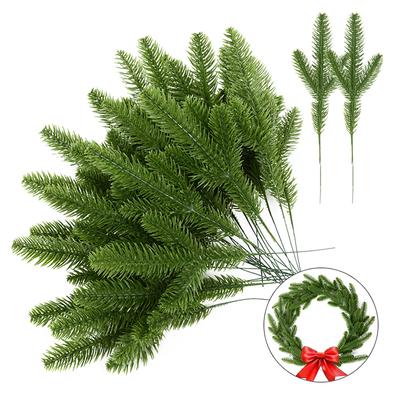 1 Pak Kersttakken van dennennaalden Nep Plant Kerstboom Ornament Decoraties voor Thuis DIY Krans Cadeaudoos Bruiloftsbloemen