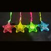 20 Stück LED Leuchtanhänger Stern- und Herzform Halskette Leuchten Leuchtende Halskette Kinder Mädchen LED Blinkende Halskette Party