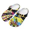 Breathable EVA Clogs Women Men Color Printed Lightweight Slip On Garden Shoes Beach Pool Home Bathroom Sandals Beach Pool Wear
