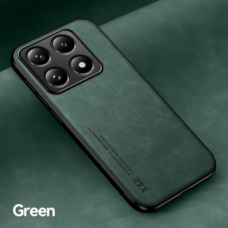 Luxury Leather Shockproof Funda for Xiaomi 14T Pro / 14T Case Ultra Thin Car Magnetic Protection Cover for Xiaomi 14T Pro Capa