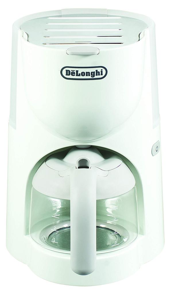 DeLonghi Drip Coffee Maker True Series No Paper Filter Required 4 Cups White CM200J-WH