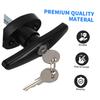 Waterproof T-Handle Lock for Cabinet Doors, Cam Lock, Suitable for Trucks, RVs, and Electrical Cabinets