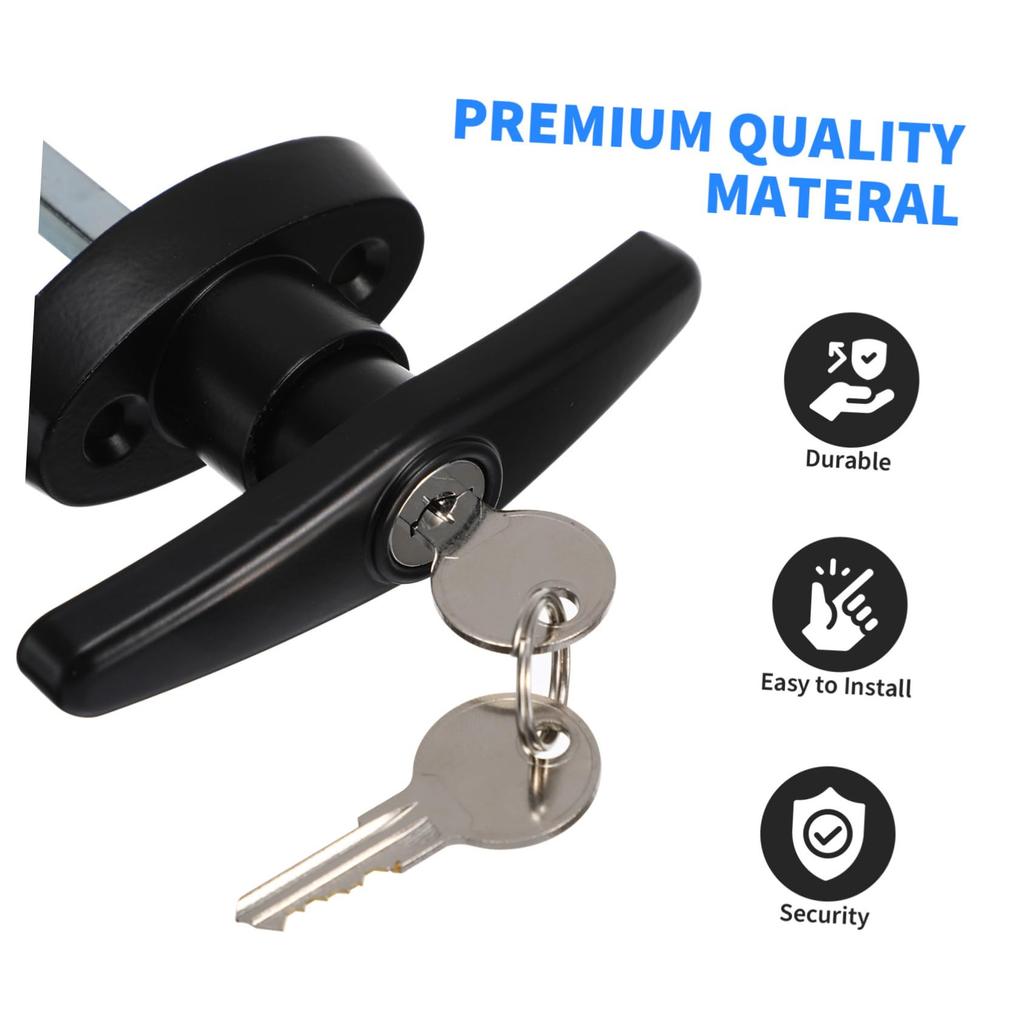 Waterproof T-Handle Lock for Cabinet Doors, Cam Lock, Suitable for Trucks, RVs, and Electrical Cabinets