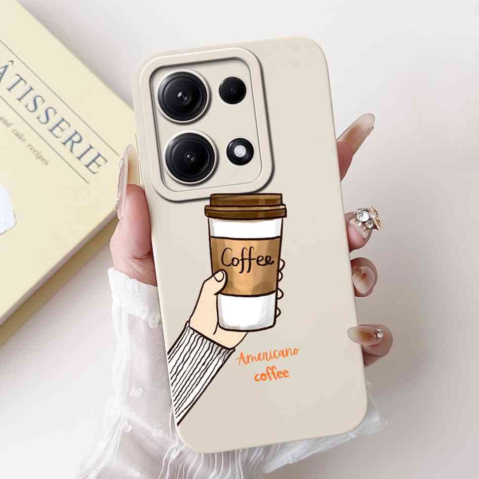 Simple Silicone Case For Redmi Note14s 4G Capa Lovely Panda Rabbit Shockproof Back Cover For Xiaomi Redmi Note 14S Phone Shell
