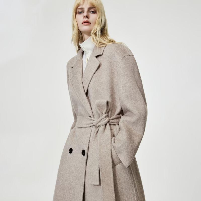 Only Women's 2026 Autumn Double-Breasted Long Woolen Coat