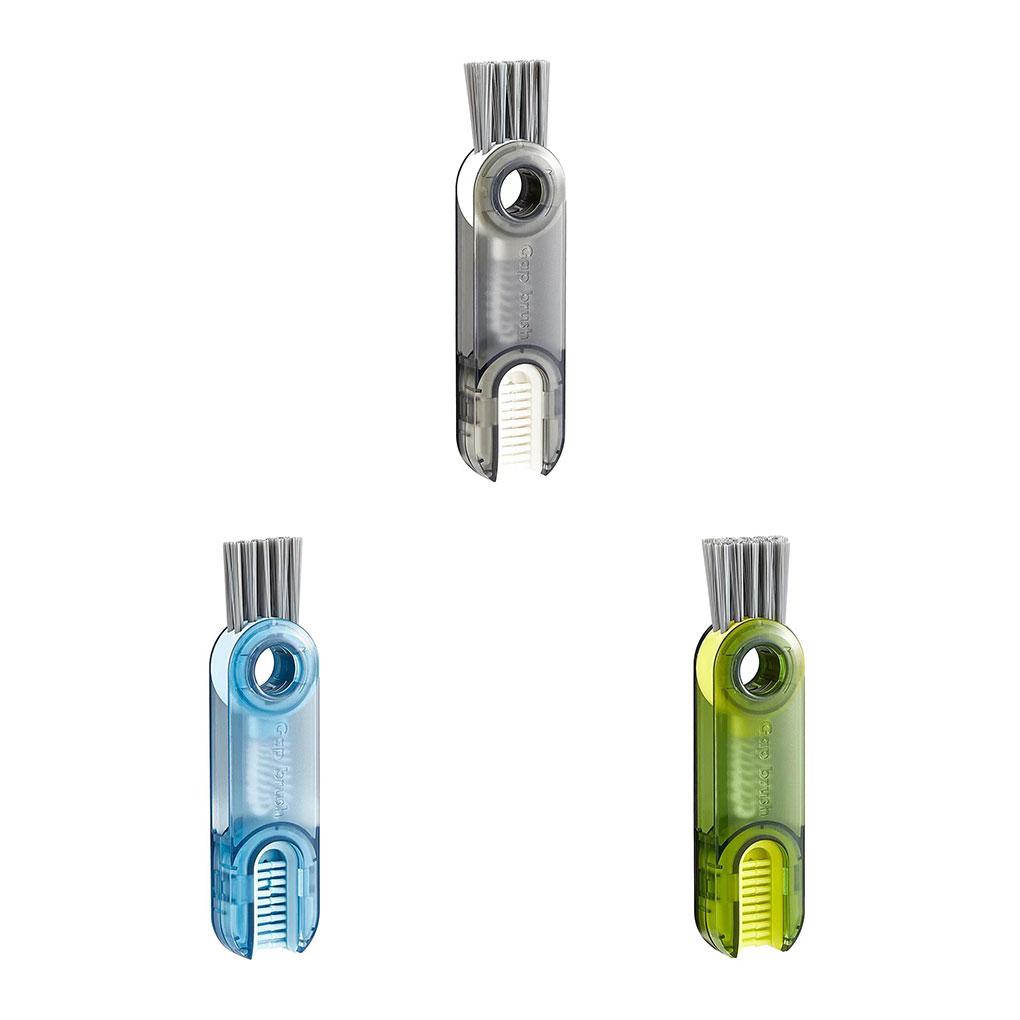 3 in 1 Bottle Brush Portable Water Milk Kettle Cover Groove Corner Detail Multifunctional Home Handheld Cleaning