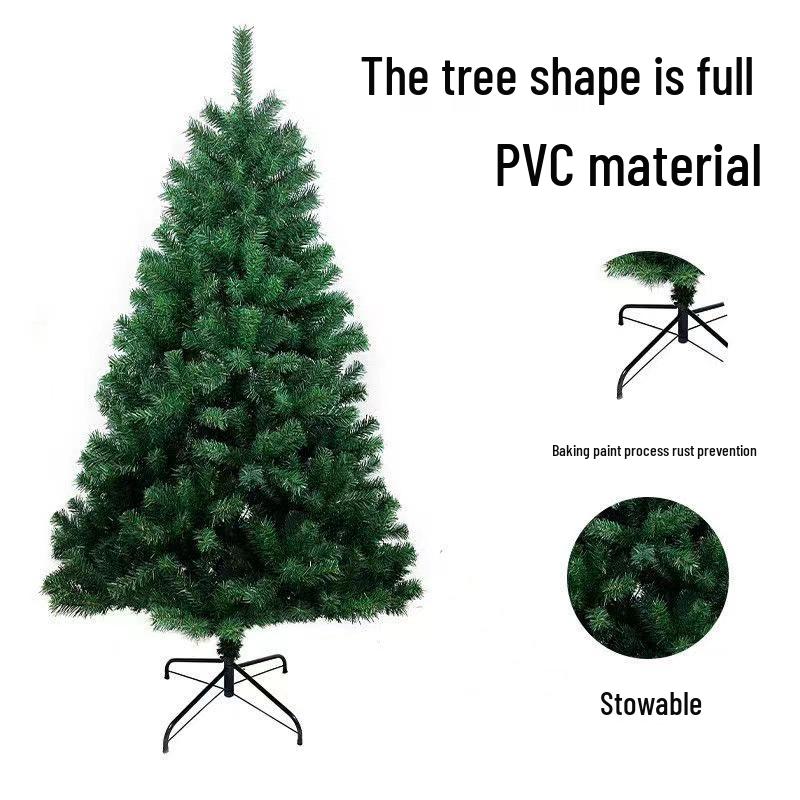 Encrypted Green Simulation Christmas Tree for Holiday Home Decor