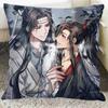 Grandmaster of Demonic Cult Double-sided Printed Pillowcase China Danmei Anime Mo Dao Zu Shi Lan Wangji Wei Wuian Cushion Cover,