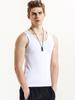 Men's Modal Silk Cotton Sleeveless Sports Vest T-Shirt
