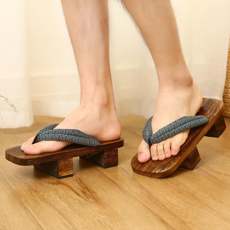 Mode Unisex Man Vrouw Paulownia Houten Japanse Traditionele Geta Klompen Man 2026 Ninja Cosplay Schoenen Slippers Buitensandalen 38-44