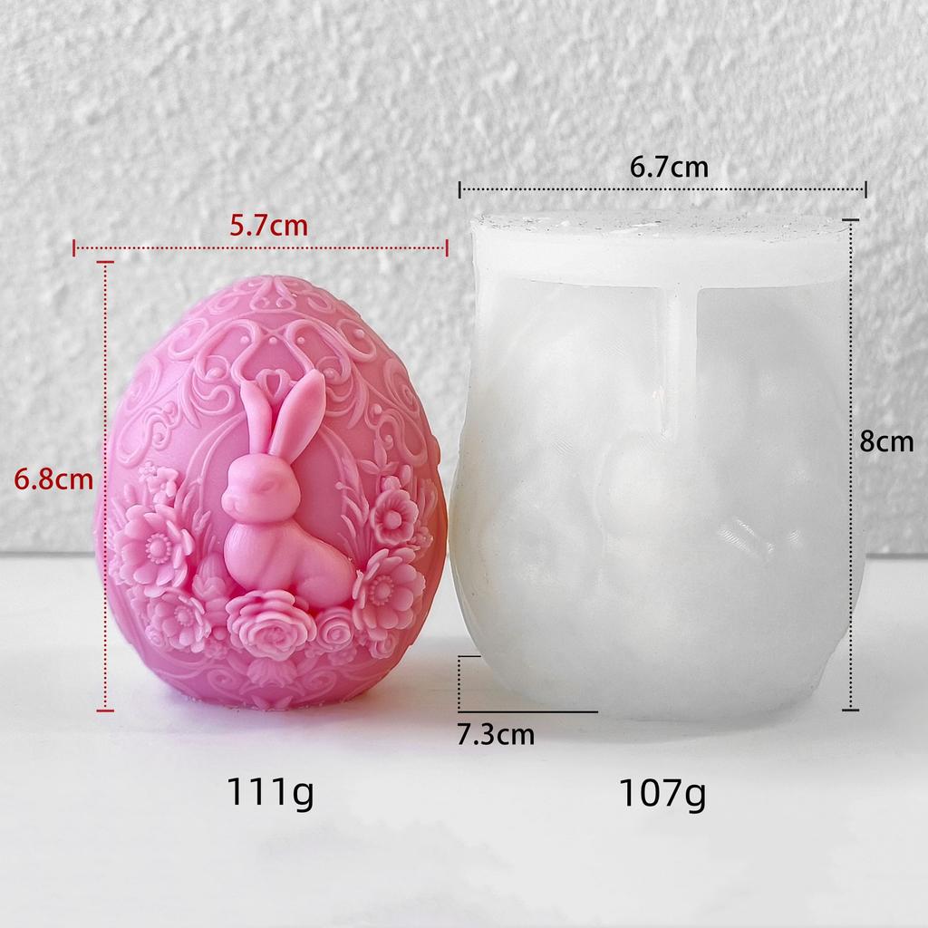 Craft Supplies Non-Stick Silicone Molds Bunny Molds Cute Easter Egg For Festive Celebrations Special Events Crafting