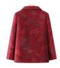 Grandma's High-End Autumn Wool Coat for Women, Turn-Down Collar, Perfect for Elderly and Middle-Aged Mothers