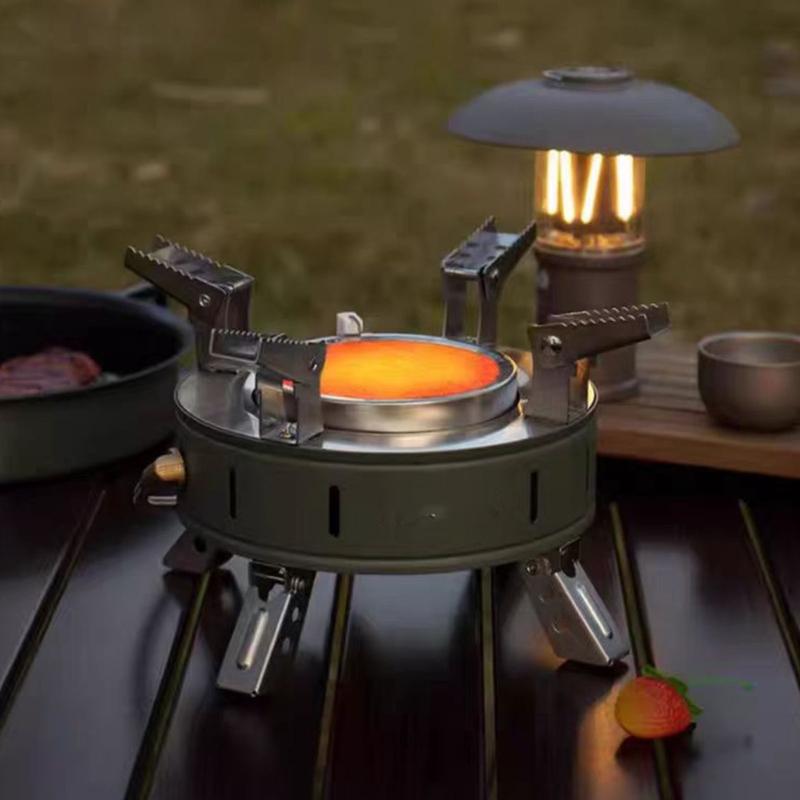 Delicate Outdoors Gas Stove Wind Resistant Design Practical Nonrust Steel Campings Burners Ideal For Backpacking And Picnics