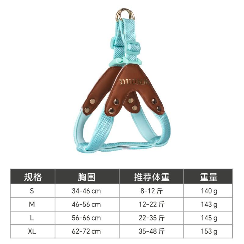 Adjustable Reflective Dog Harness With Chest Strap Night Walks Breathable Comfort Fit S M L XL