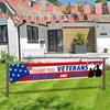 Uflashmi Thank You Veterans Banner, Veterans Day Banner Yard Sign for Garden Lawn Decor, 9.8X1.6 Ft, Outdoor&Indoor