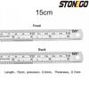 Stainless Steel Ruler Set 6 8 12 16 20 Inch Metal Rulers High Precision Double-Sided Graduation Scale Office Drawing Tools