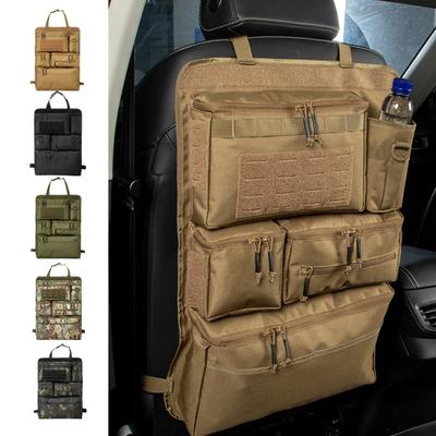 For Outdoor Heavy Duty Tactical Car Seat Back Organizer, Multi-Functional Rear Seat Storage Bag