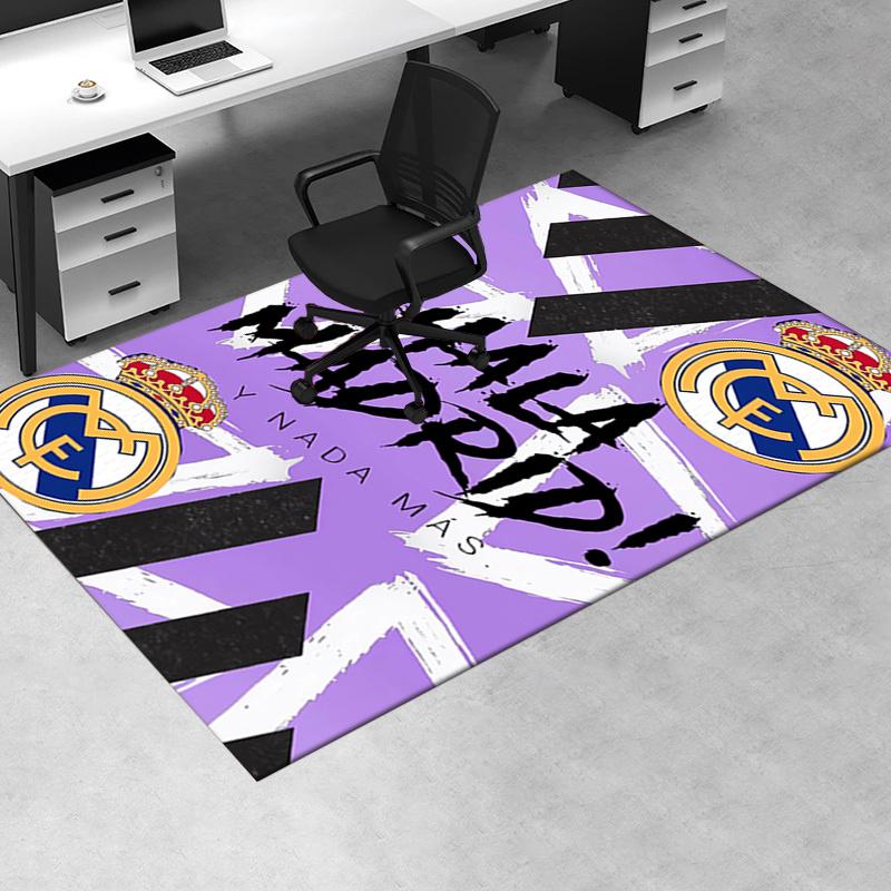 1 buc Real Madrid, Club de Fotbal, Echipă Sportivă Covoraș Birou Poliester Moale Covoraș Intrare Lavabil Non
