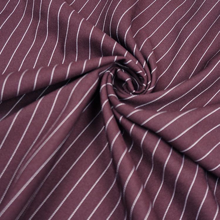Twill Garngefärbt Arbeitskleidung Streifenstoff - Lässige Uniformhosen & Anzugrock