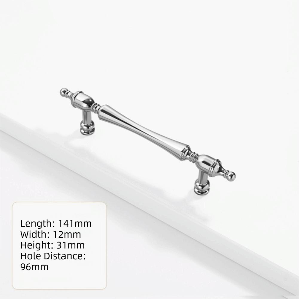 Luxury Zinc Alloy Cabinet Door Handle Long Handle Golden Finish Vintage Cabinet Pull Drawer Knob Wardrobe Door