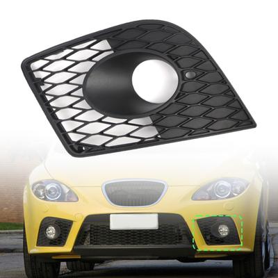 Für Seat Leon CUPRA 1P 2005-2011 Frontstoßstange Nebelscheinwerfergitter Wabenmuster Nebelscheinwerferabdeckung Matt Schwarz