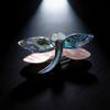 Shell Dragonfly Cartoon Brooch With Handcrafted Inlay For Girls And Women