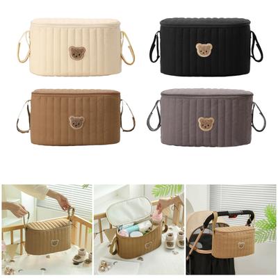 Bolsa Contenedora Multifuncional para Colgar en Cochecito de Bebé con Diseño Espacioso Tejido Impermeable para Compras y Viajes