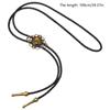 Adjust Length Bolo Tie Popular Male Female Dance Necktie Evening Party Gemstone Pendant Necktie Great Gift for Birthdays