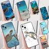 Ocean Sea Turtle Phone Case For iPhone 16 Pro Max 12 13 Mini 11 14 15 Pro Max XR 16 15 Plus 16e Cover Shell