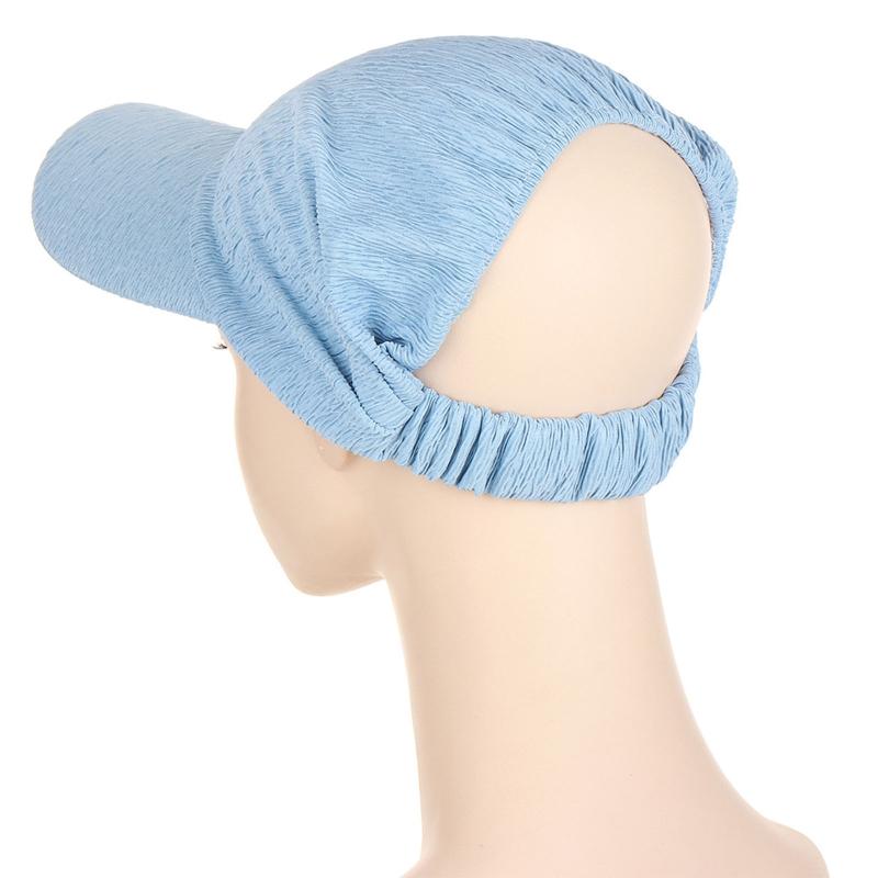 Classy Summer Sunscreen Turban Cap Headband Solid Color Hair Wrap Nursing Cap Headwear Sleeping Cap for Friends