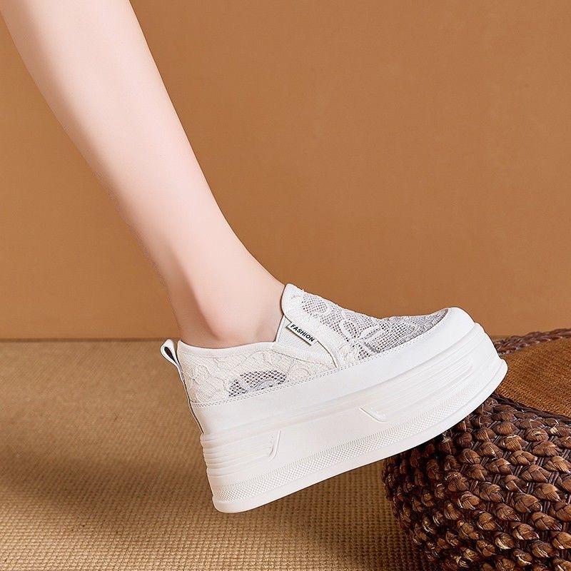 Mesh sandalen dames nieuw herfst muffin dikke zool veelzijdige damesschoenen ademende dames enkelschoenen casual schoenen