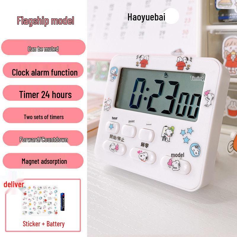 Children's Dual-Use Timer: Alarm Clock & Kitchen Reminder for Study and Self-Discipline