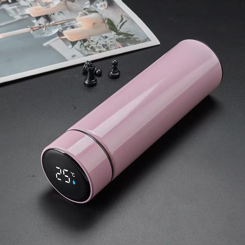 Intelligent temperature measurement stainless steel thermos cup Men's business cup Creative enterprise annual meeting cup