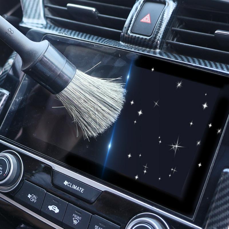 Car Interior Cleaning Brush Set Auto Air Outlet Conditioning Vents Mixed Bristle Brush Wheel Hub Brush Engine Gap Detail Brushes