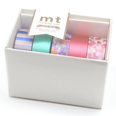 Kamoi Kakoshi Masking Tape MT Gift Box Bright 15mm X 7m 5 Volume Set MT05G012