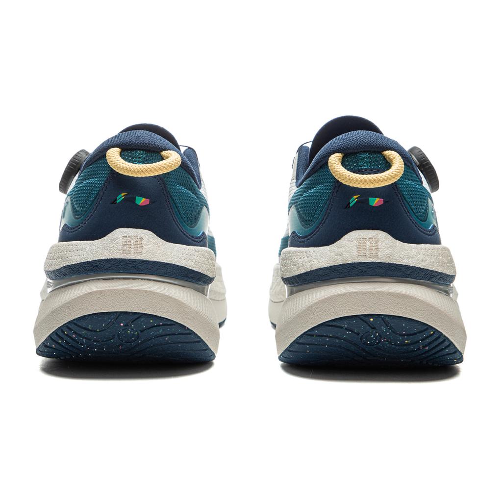 Li Ning Soft Go Max Retro Versatile Ammortizzante Antiscivolo Resistente all'Usura Traspirante Supportivo Rimbalzo Scarpe da Corsa Casual Basse AGLU273-2